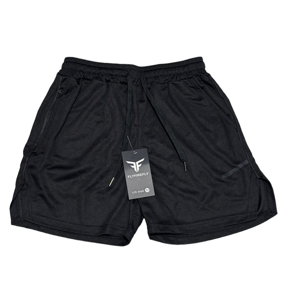 Women's Flyfirefly Medium Shorts Black Elastic Waistband Drawstring Stretch NWT - Picture 3 of 10